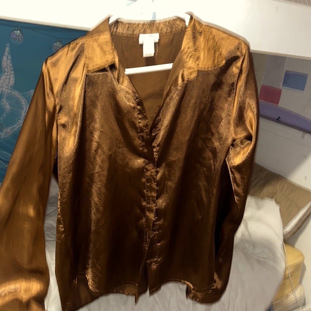 Silk sleeved shirt